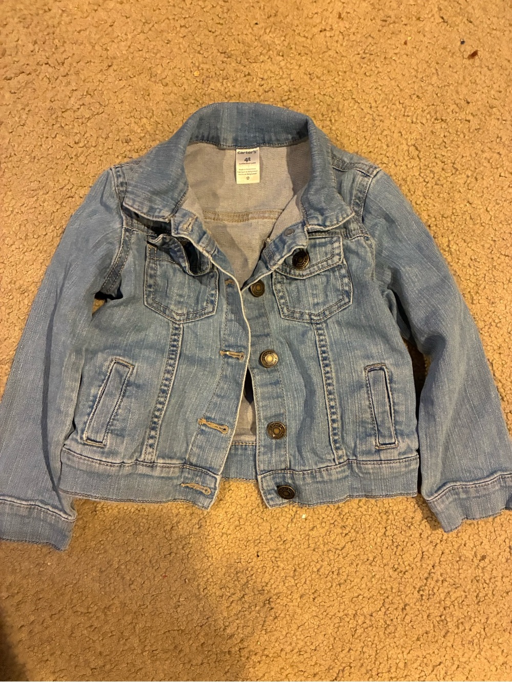 Carter's Light Blue Denim Jean Jacket for Kids